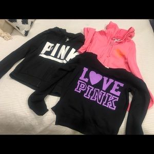 Womens PINK sweatshirts